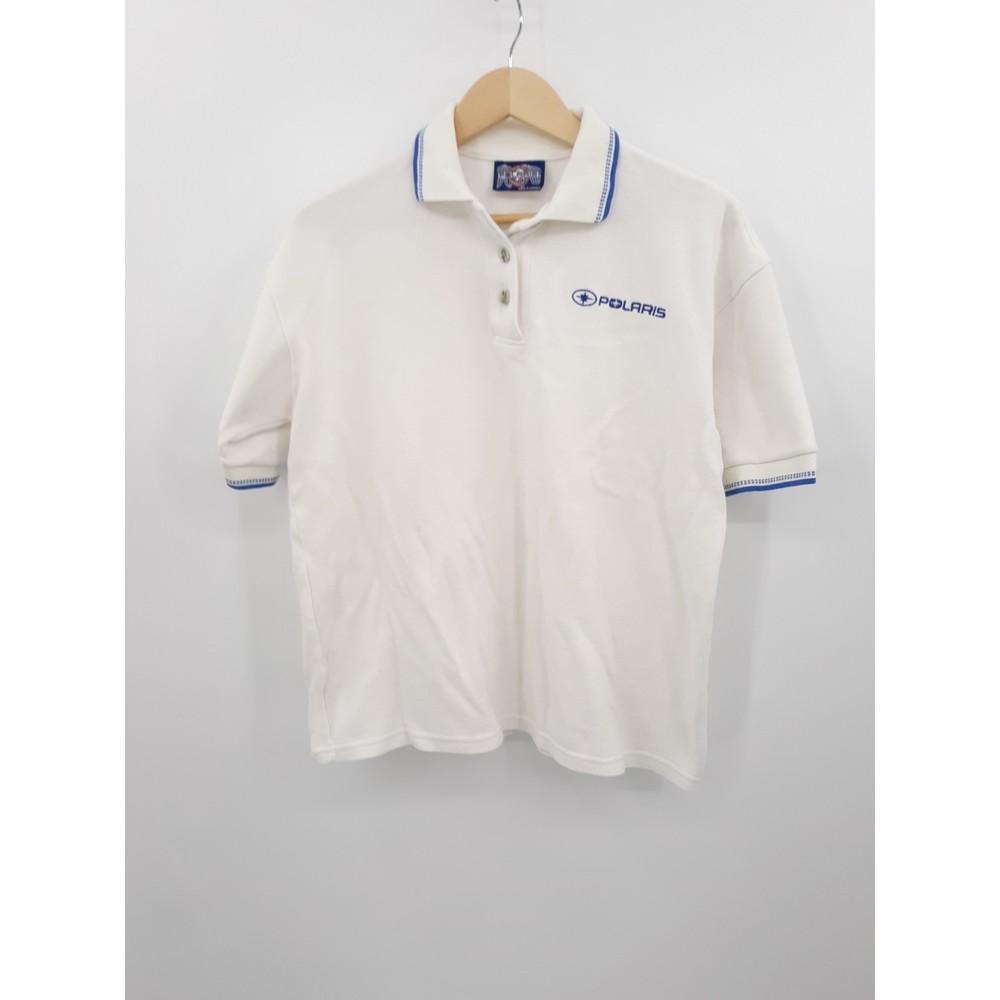 Polaris women's white polo size L